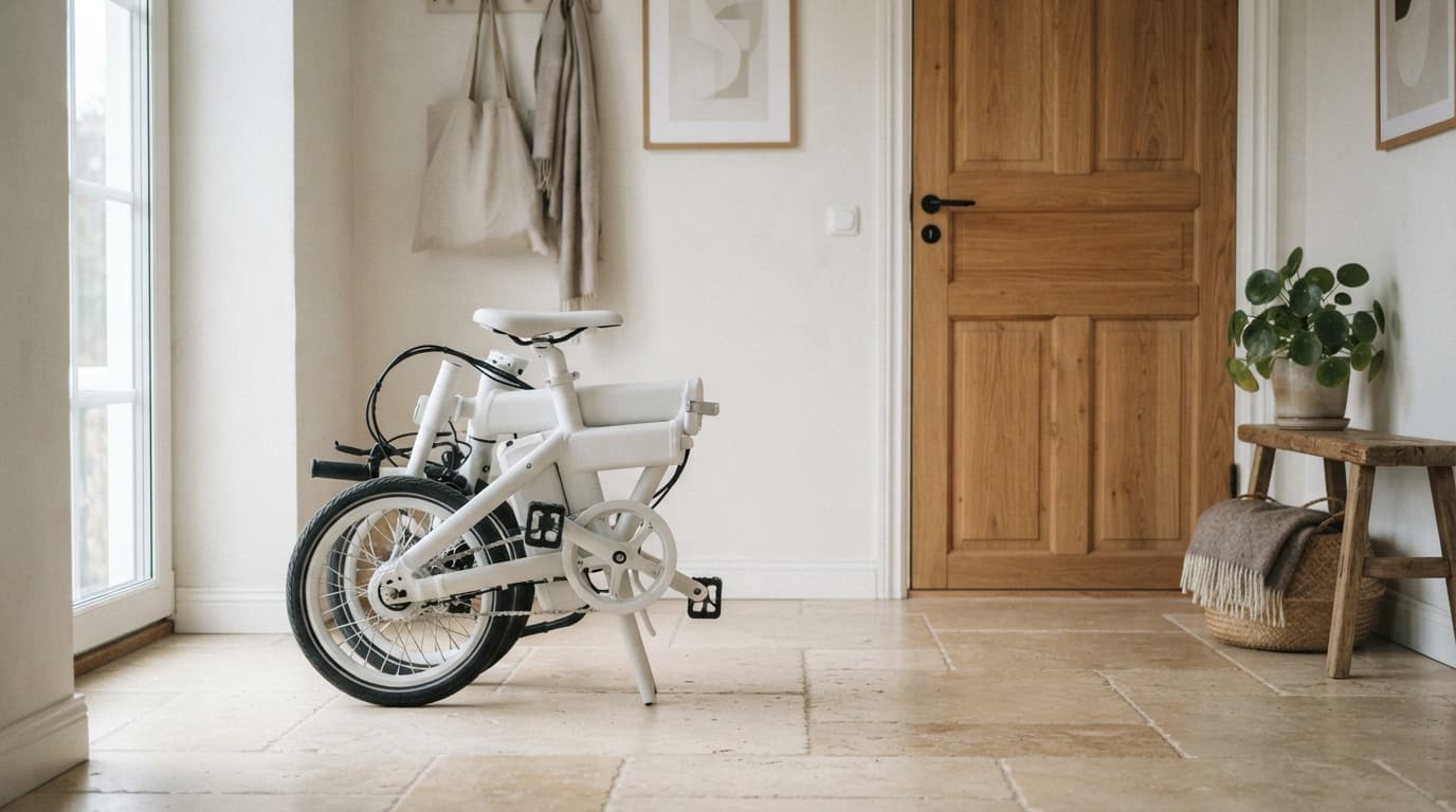 A folded Kade Fold in a hallway